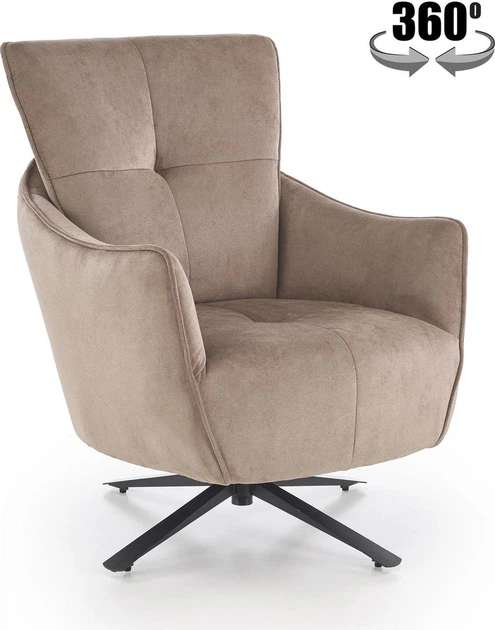 Крісло для відпочинку Halmar SCAMPI Капучино (5905248135543) - зображення 6