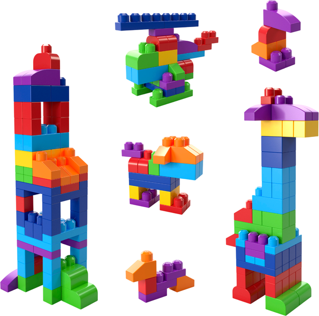 Конструктор Mega Bloks First Builders классический 80 дет (DCH63) - Фото 1 Конструктор Mega Bloks First Builders классический 80 дет (DCH63) - изображение 1