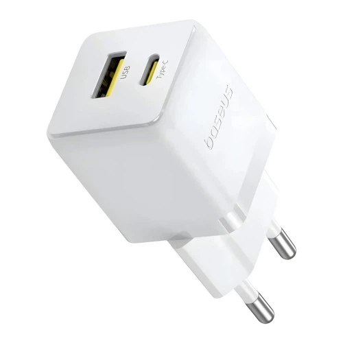 Зарядное устройство Baseus 1xUSB-C 20W + 1xUSB white + cable USB-C to USB-C 60W 1.0m (P10111608213-01) Baseus P10111608213-01 928777 - Фото 2 Зарядное устройство Baseus 1xUSB-C 20W + 1xUSB white + cable USB-C to USB-C 60W 1.0m (P10111608213-01) Baseus P10111608213-01 928777 - изображение 2