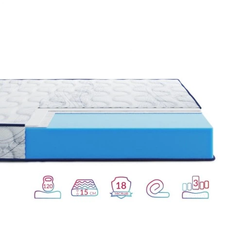 Матрац Highfoam Largo Slim New, ортопедичний двосторонній 80 x 190 см (4820001347517/4820001349146) Highfoam 4820001347517/4820001349146 928309 - Фото 2 Матрац Highfoam Largo Slim New, ортопедичний двосторонній 80 x 190 см (4820001347517/4820001349146) Highfoam 4820001347517/4820001349146 928309 - зображення 2
