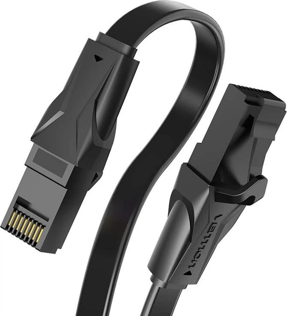 Патч-корд Vention Cat.6 UTP Patch Cable 0.75M Black (IBABE) - зображення 3
