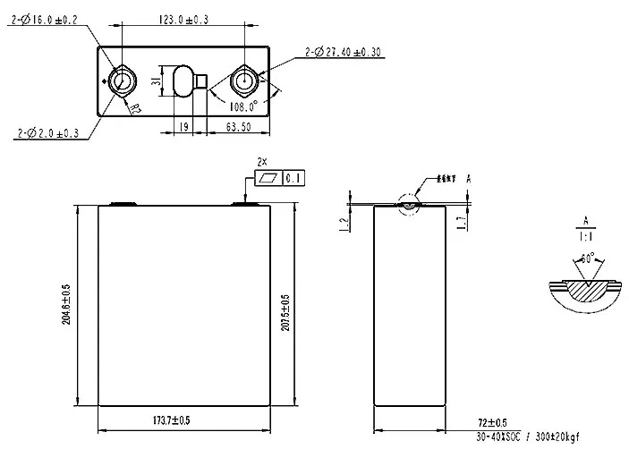 LiFePo4 Аккумуляторный Элемент EVE 280K 3.2V/280A | Grade - A (896Wh) | Ω 0,17-0,18мОм | EVE280k - изображение 8