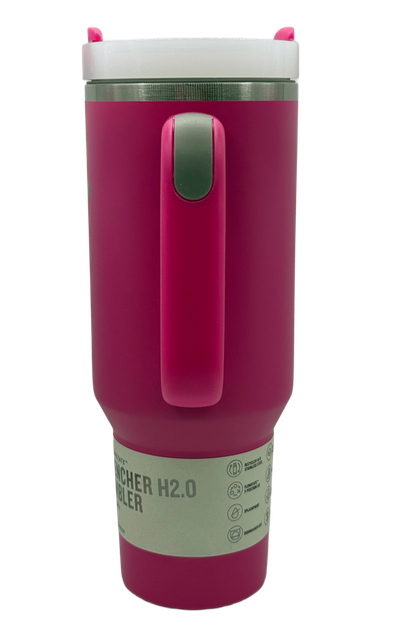 Термос термочашка Stanley Quencher H2.0 Tumbler з нержавіючої сталі Pink 1,18 л KT7001917 - Фото 4 Термос термочашка Stanley Quencher H2.0 Tumbler з нержавіючої сталі Pink 1,18 л KT7001917 - зображення 4
