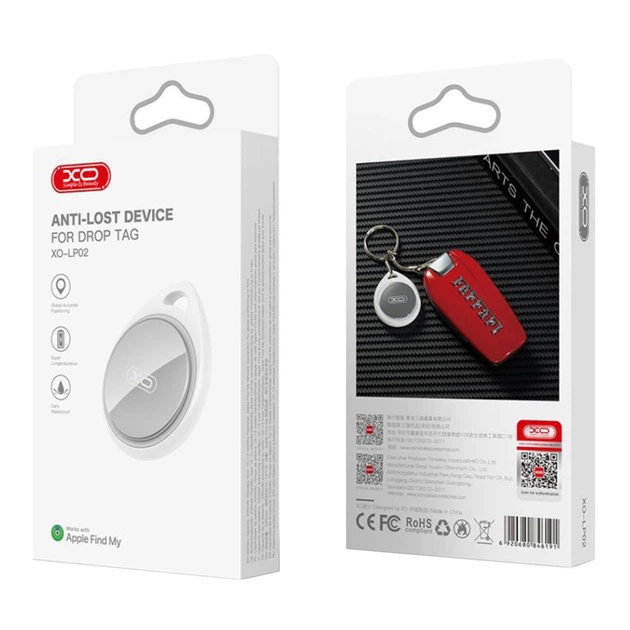 Брелок XO LP02 Bluetooth Anti-Lost с батарейкою ємністю 230mAh з додатком Apple Find My на iPhone під керуванням iOS14.5 White - Фото 2 Брелок XO LP02 Bluetooth Anti-Lost с батарейкою ємністю 230mAh з додатком Apple Find My на iPhone під керуванням iOS14.5 White - изображение 2