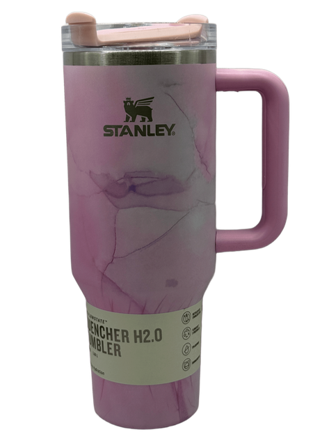 Термос термочашка Stanley Quencher H2.0 Tumbler Marble Pink 1,18 л з нержавіючої сталі KT7001919 - зображення 3