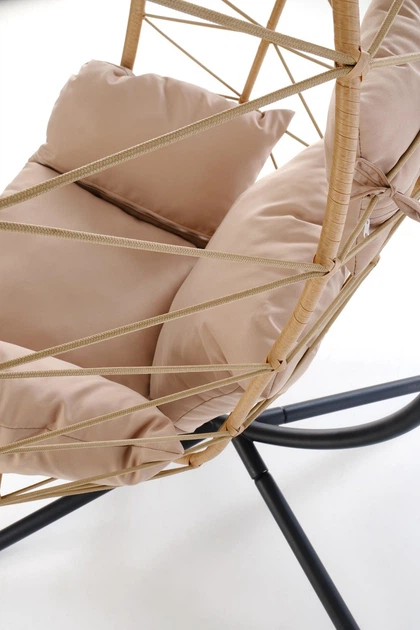 Підвісне садове крісло Halmar SNAKE Бежеве (5905248134713) - зображення 7