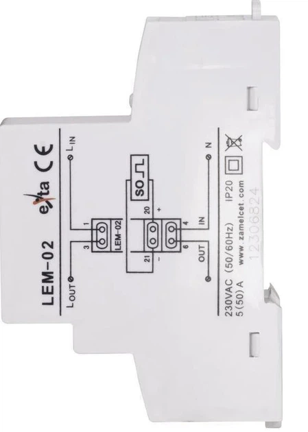 Jednofazowy licznik prądu przemiennego Zamel (5903669212171) - obraz 2