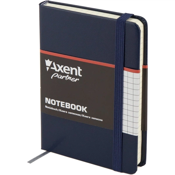 Блокнот Axent Partner 95х140 96 арк. клітинка тверда палітурка синій (8301-02-A) - Фото 1 Блокнот Axent Partner 95х140 96 арк. клітинка тверда палітурка синій (8301-02-A) - зображення 1
