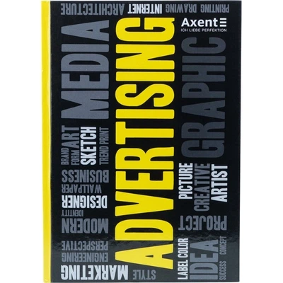 Зошит офісний Axent А4 80 арк. клітинка тверда палітурка жовта (8421-06-А) - Фото 1 Зошит офісний Axent А4 80 арк. клітинка тверда палітурка жовта (8421-06-А) - изображение 1