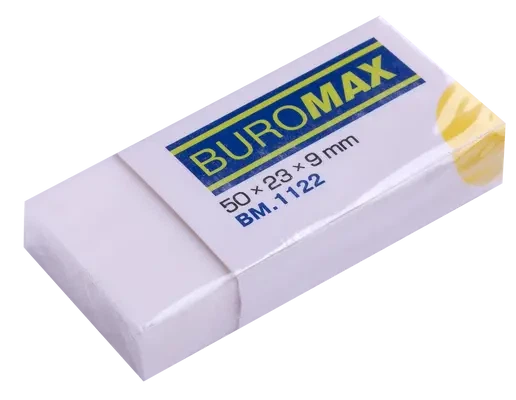 Гумка Buromax стирає олівець білий (BM.1122) - Фото 1 Гумка Buromax стирає олівець білий (BM.1122) - изображение 1