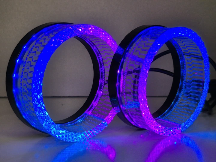 Маска для лінз 5D i5 100 Glory Crystal Ангельські очі RGB - зображення 3