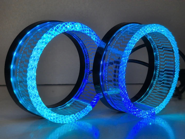 Маска для лінз 5D i5 100 Glory Crystal Ангельські очі RGB - зображення 4