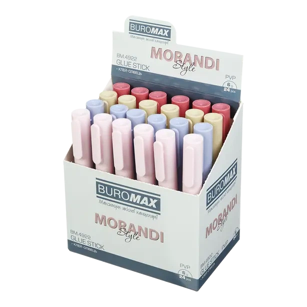 Клей-олівець Buromax MORANDI STYLE 6г PVP (BM.4922) - Фото 12 Клей-олівець Buromax MORANDI STYLE 6г PVP (BM.4922) - изображение 12