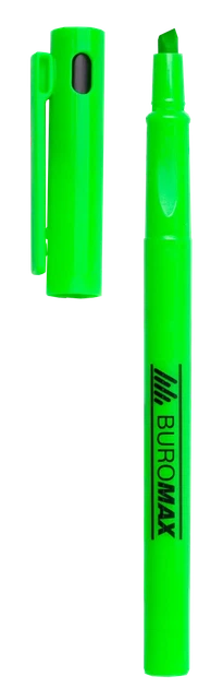 Маркер текстовий Buromax Neon зелений 1-4 мм клиноподібний (BM.8907-04) - Фото 1 Маркер текстовий Buromax Neon зелений 1-4 мм клиноподібний (BM.8907-04) - зображення 1