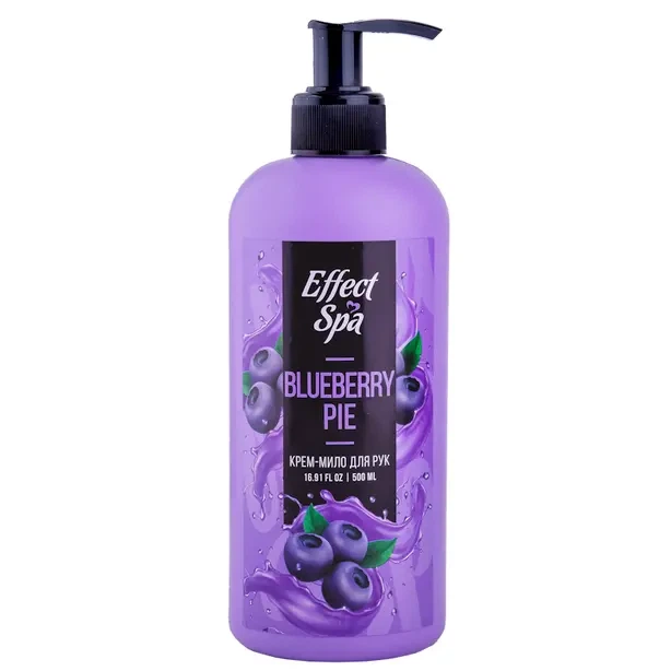 Крем-мило ніжне з дозатором Effect Spa Blueberry Pie 500мл ПЕТ пляшка (220000402) - Фото 1 Крем-мило ніжне з дозатором Effect Spa Blueberry Pie 500мл ПЕТ пляшка (220000402) - изображение 1