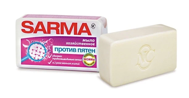 Мило господарське SARMA проти плям 125 г (11150) - Фото 1 Мило господарське SARMA проти плям 125 г (11150) - изображение 1