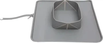 Mata silikonowa z miską Paw Love M Szara (5714156138641) - obraz 2