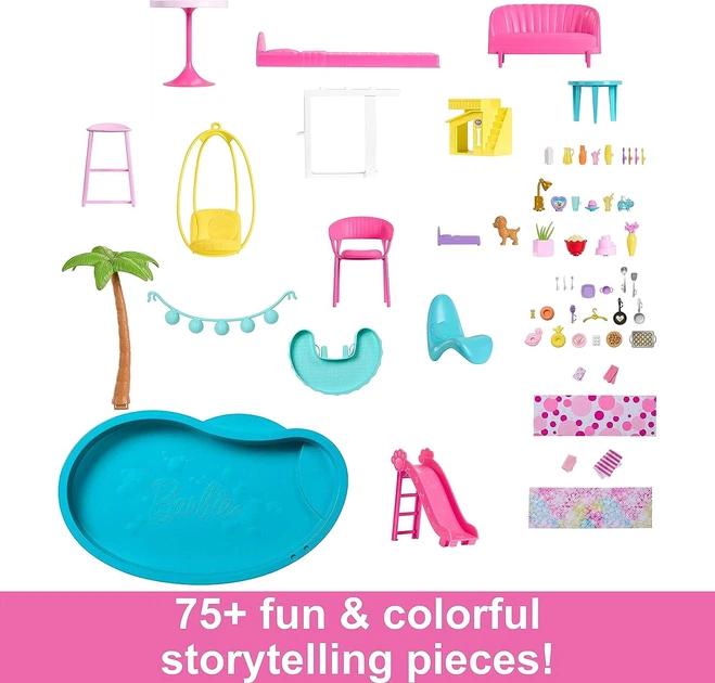 Ігровий набір Mattel Barbie Dreamhouse HMX10 Ляльковий будиночок 1432583 (6438377015657) - зображення 2