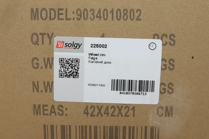 Диск колісний Solgy 225002 Mercedes Sprinter 2D0601027E091, 9034010802, 9034011402 - зображення 2