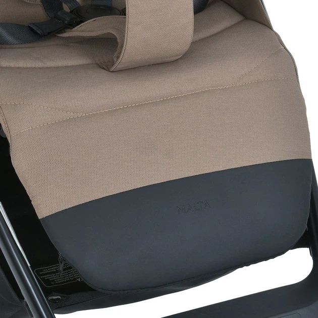 Детская коляска EL CAMINO MALTA (ME 1182 Coffe Beige) москитная сетка, дождевик, подстак., чехол - изображение 3