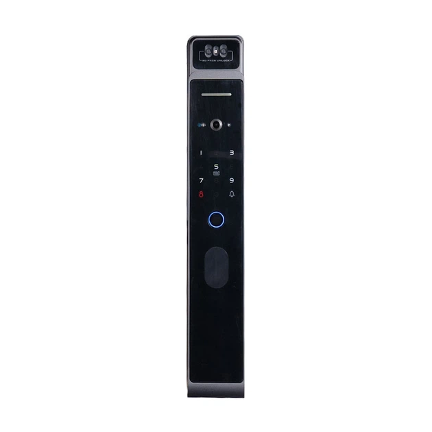 Замок біометричний автономний Trinix TRL-8802BTV Black з WiFi, розпізнаванням облич, зчитувачем відбитків пальців і карт Mifare - изображение 2