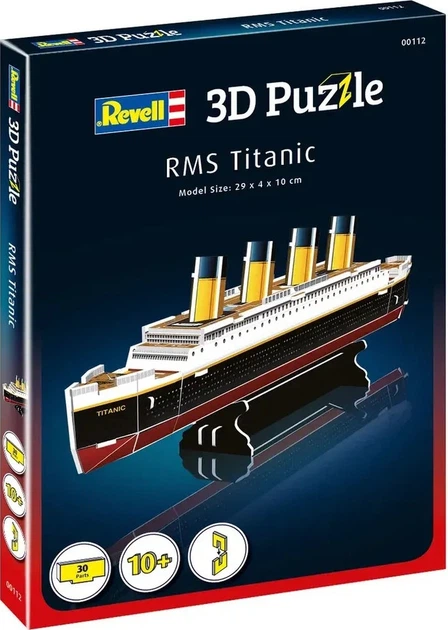 Пазл 3D Revell RMS Titanic 30 деталей (4009803895369) - зображення 3