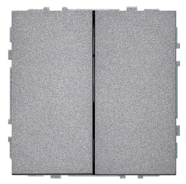 Перемикач Liregus 502809137 Modern 2 кнопки Сірий (4770025005873) - зображення 2