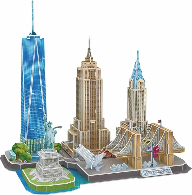 Пазл 3D Revell New York Skyline 123 деталі (4009803001425) - зображення 2