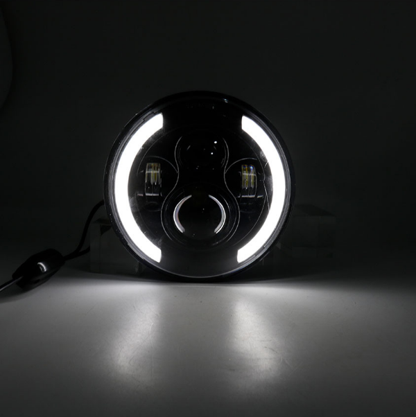 Світлодіодна LED фара 7 дюймів УАЗ ГАЗ Нива ВАЗ КАмаз - Фото 5 Світлодіодна LED фара 7 дюймів УАЗ ГАЗ Нива ВАЗ КАмаз - изображение 5