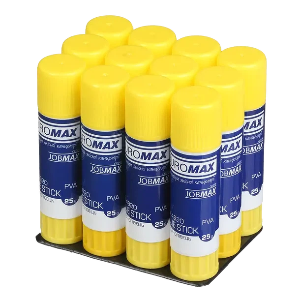 Клей-олівець Buromax JOBMAX 25 г PVA (BM.4920) - изображение 2