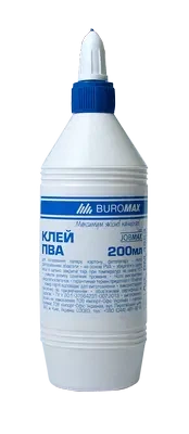 Клей канцелярський Buromax JOBMAX 200 г PVA ковпачок-дозатор (BM.4853) - Фото 1 Клей канцелярський Buromax JOBMAX 200 г PVA ковпачок-дозатор (BM.4853) - изображение 1