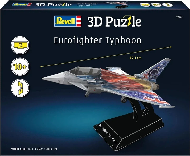 Пазл 3D Revell Eurofighter Typhoon 75 деталей (4009803002538) - зображення 4