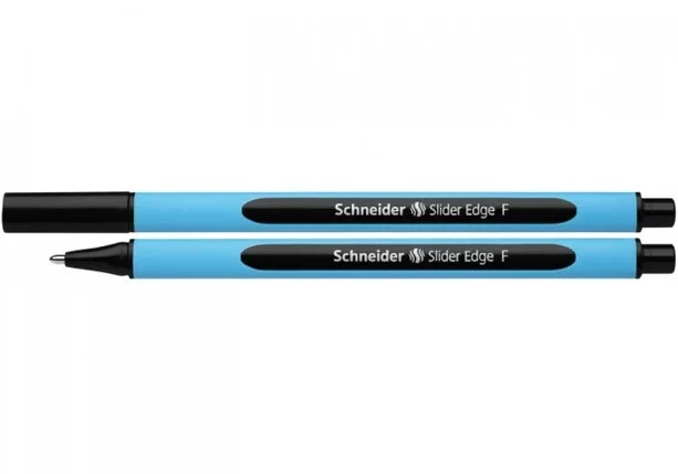 Ручка масляна Schneider SLIDER EDGE чорнило чорне 0.5 мм пластик (S152001) - Фото 1 Ручка масляна Schneider SLIDER EDGE чорнило чорне 0.5 мм пластик (S152001) - зображення 1