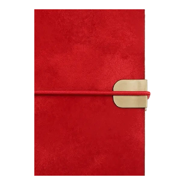 Щоденник датований A5 VELOUR червоний штучна шкіра (BM.2134-05) - зображення 5