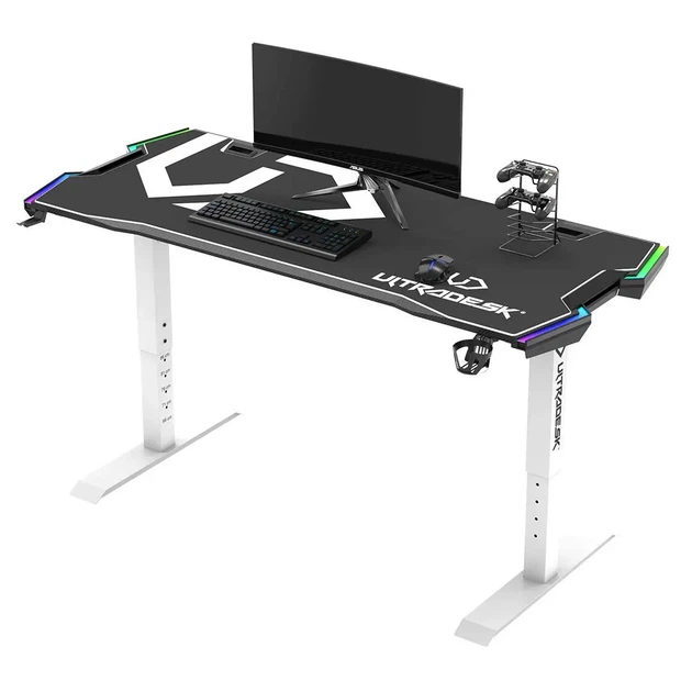 Геймерський ігровий стіл ULTRADESK Force White - изображение 3