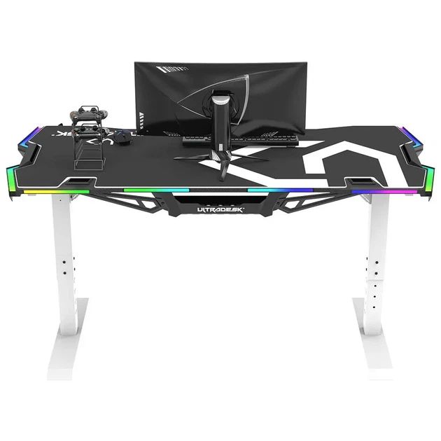 Геймерський ігровий стіл ULTRADESK Force White - изображение 5