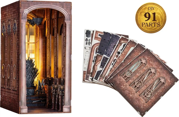Пазл Revell Iron Throne - House of the Dragon: Tiny Adventures (Book Nook) 91 деталь (4009803005317) - зображення 4