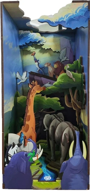 Пазл Revell Tiny Adventures - Disney "Lion King" (Book Nook) 82 деталі (4009803005348) - зображення 3