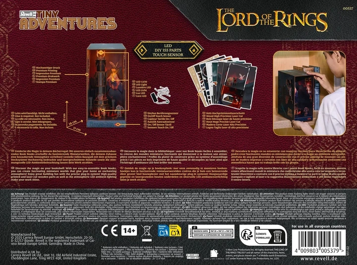 Пазл Revell Tiny Adventures - Lord of the Rings "Barad-Dûr" (Book Nook) 155 деталей (4009803005379) - зображення 6