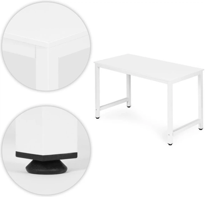 Biurko komputerowe ModernHome by Multistore szkolne 120 x 60 cm TH-RD-5 Białe (5905817011209) - obraz 5