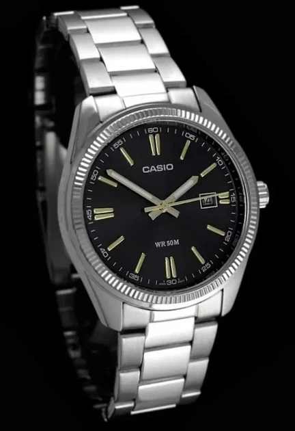 Casio MTP-1302D-1A2 чоловічий кварцовий годинник сталевий браслет - зображення 4