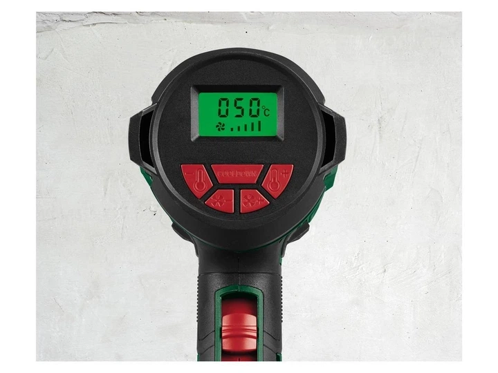 Фен будівельний мережевий Parkside LCD дисплей 2000 Вт 50/650 °C (PHLGD 2000 D5) - изображение 2