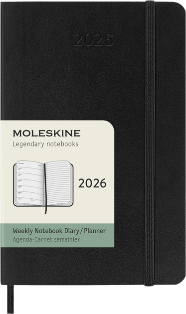 Щоденник 2026 Moleskine 200 сторінок Чорний (8056999275327) - зображення 5