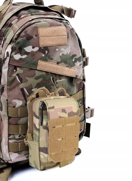 Тактическая сумка на пояс T125 MULTICAM + Карабин - изображение 4