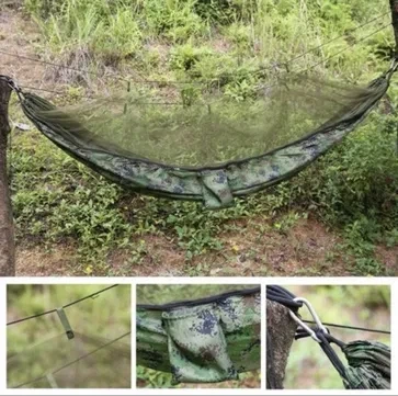 Тактический гамак без штанги OLIVE 200 кг 300x140см - Фото 12 Тактический гамак без штанги OLIVE 200 кг 300x140см - изображение 12