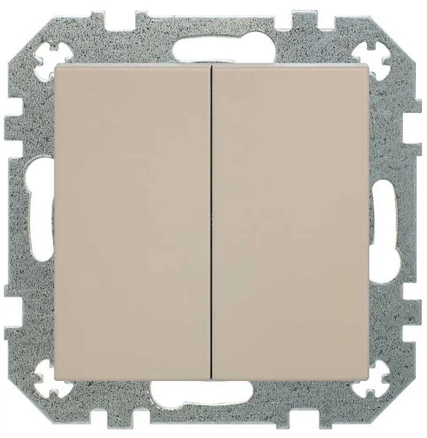 Перемикач Liregus 502304337 Retro 2 кнопки Кремовий (4770025000267) - зображення 2