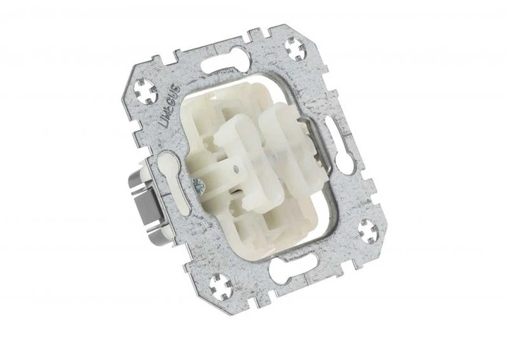 Перемикач Liregus 40138410 Retro 2 кнопки Коричневий (4770025967416) - зображення 3