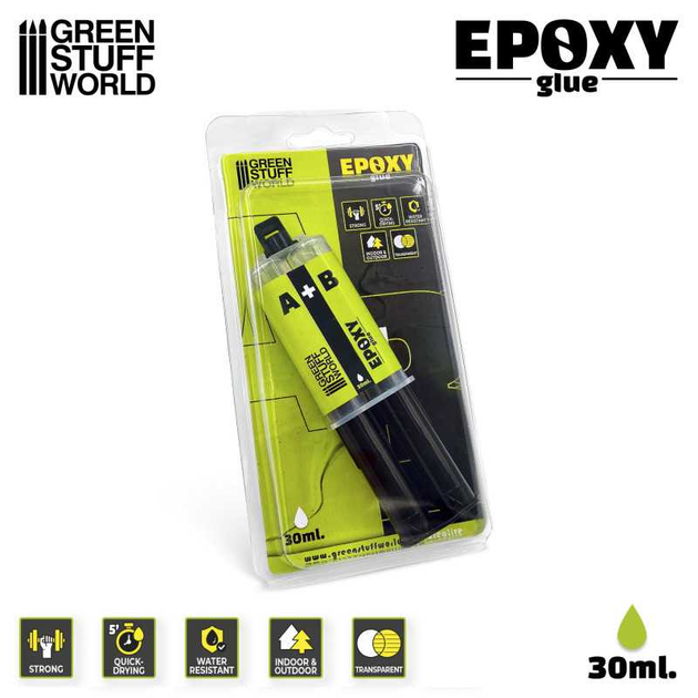 Прозорий епоксидний клей Green Stuff World Clear Epoxy Glue 30мл - Фото 1 Прозорий епоксидний клей Green Stuff World Clear Epoxy Glue 30мл - изображение 1