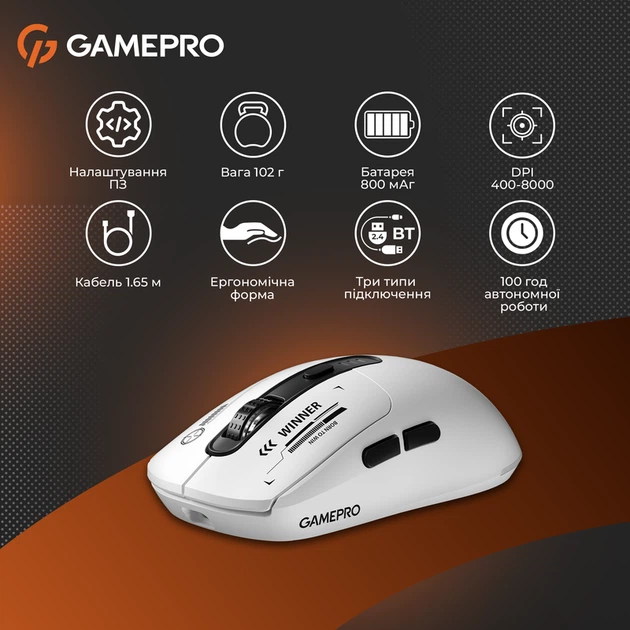 Бездротова миша GamePro Genesis Winner (GM079W) - изображение 14