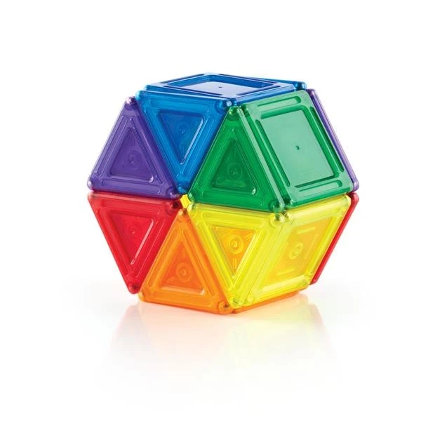 Магнітний конструктор Guidecraft PowerClix Solids, 44 деталі (G9421) - изображение 3